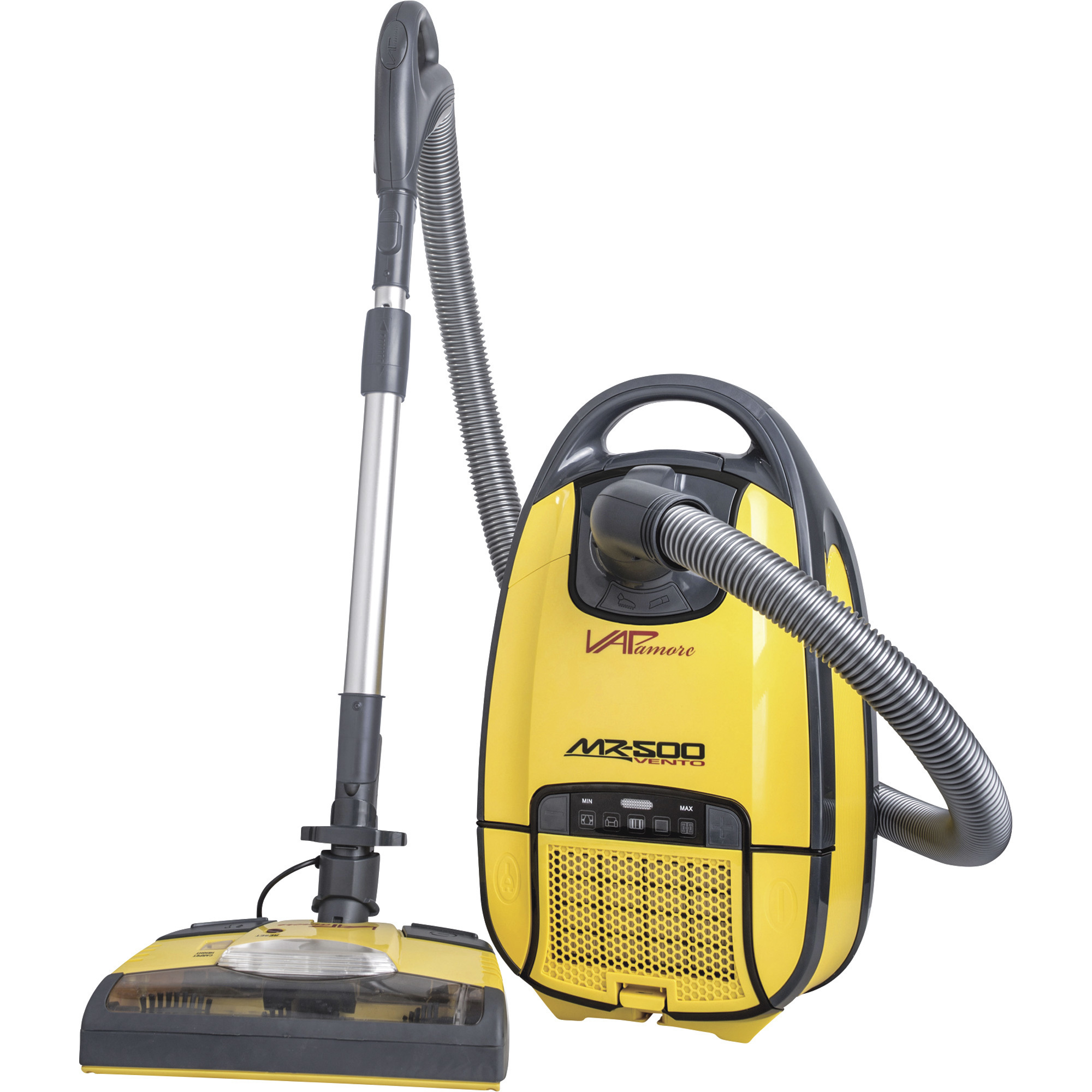 Vapamore Vento Canister Vacuum System - 1400W, HEPA Filtration, 26ft. Retractable Cord, Model# MR-500